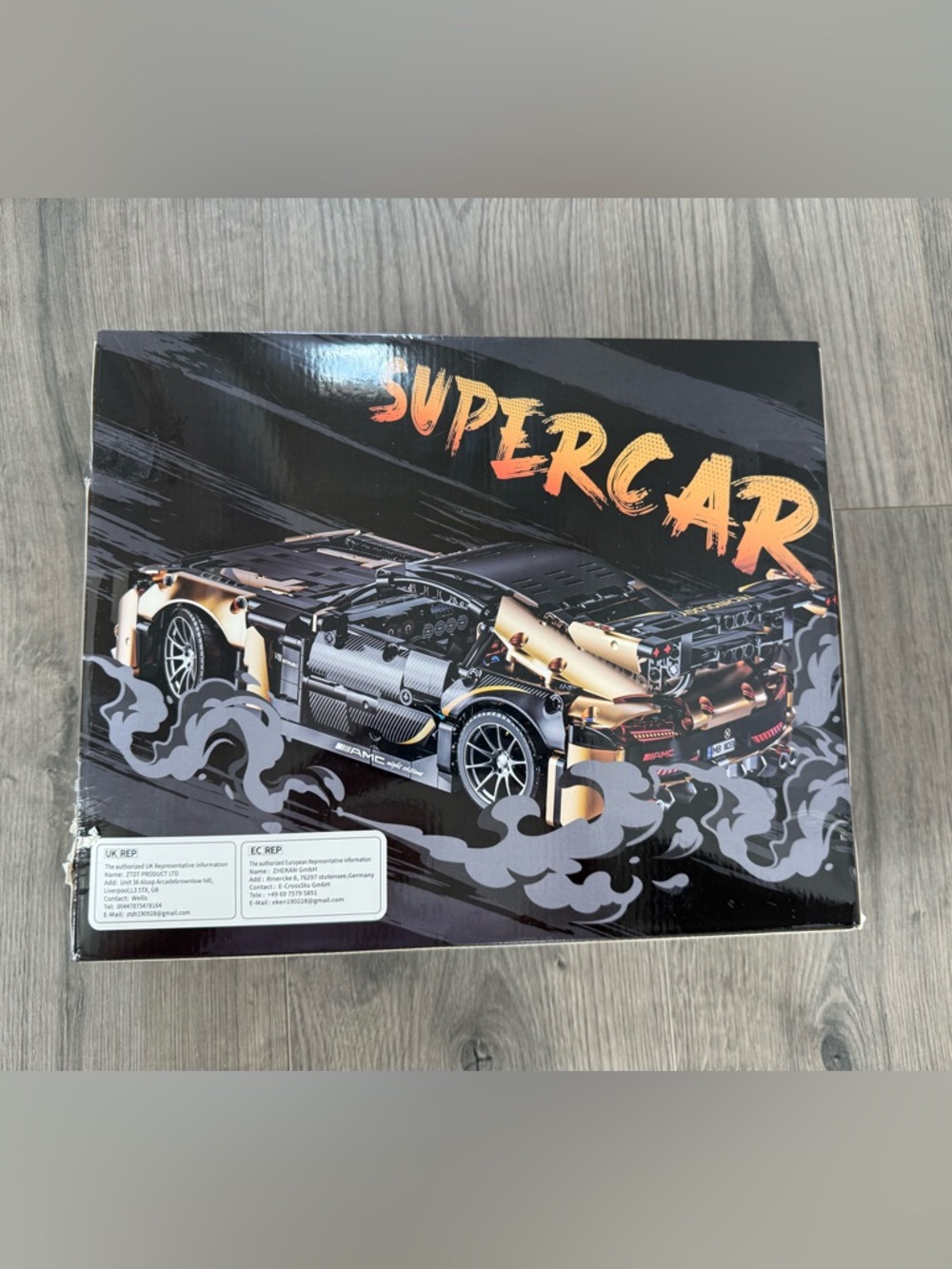 Supercar Building Set - Black and Gold - Brand new
